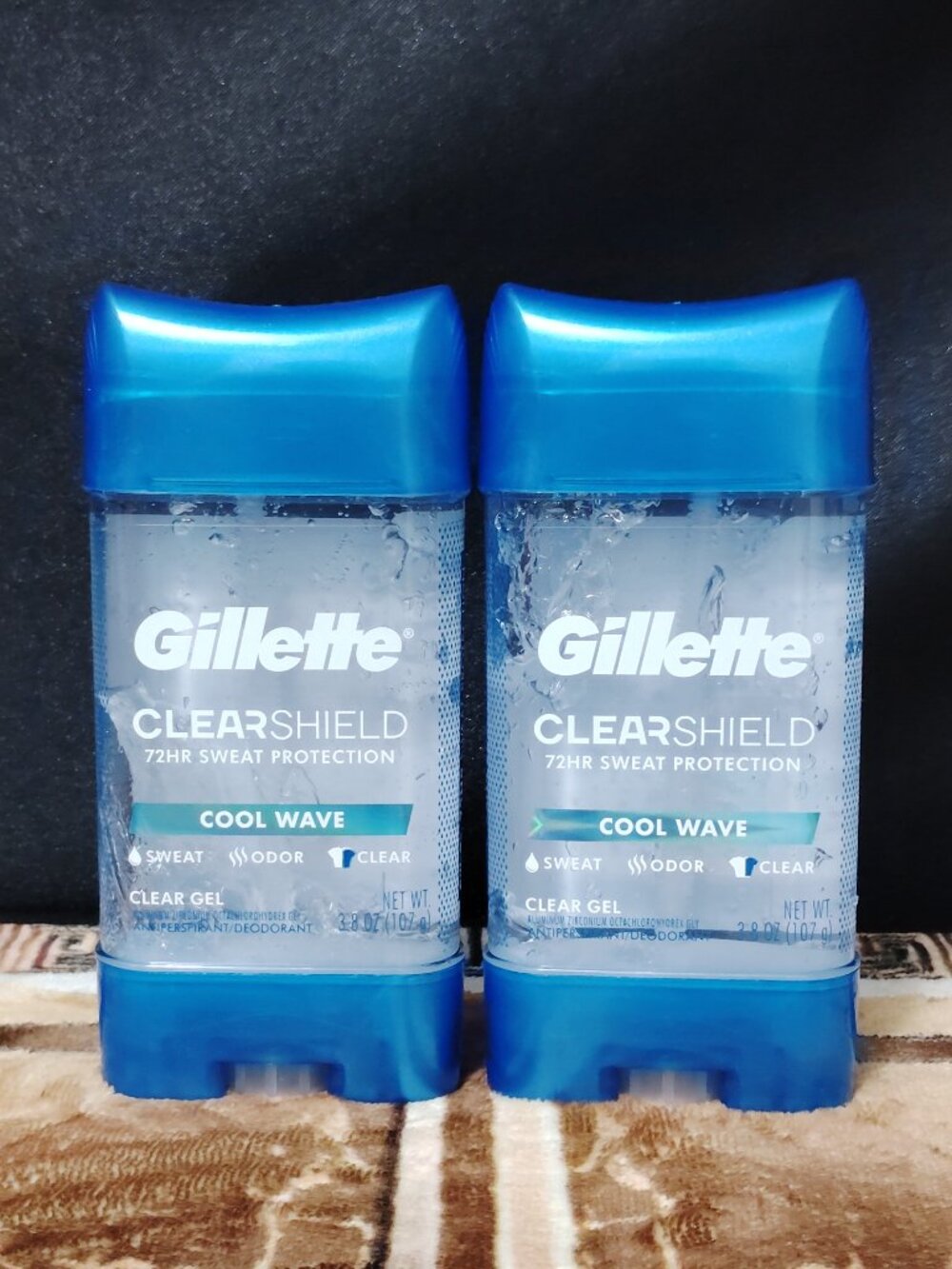 Gillette Anti-Perspirant Deodorant Clear Gel, Cool Wave 3.8 oz (Pack of 2)